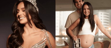 Valeria Flórez revela el sexo de su bebé Valeria Flórez deslumbra en su gender reveal con majestuoso vestido strapless