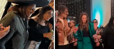 La modelo se luce con su suegra en su fiesta de cumpleaños. Ana Paula sorprende al bailar con Doña Peta en su fiesta de cumpleaños: Esto pasó