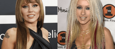 Miley Cyrus luce el icónico vestido de Christina Aguilera Miley Cyrus rescata el icónico vestido que Christina Aguilera usó en 2000