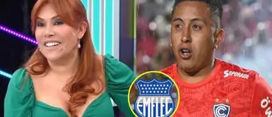 Christian Cueva se va al Emelec y Magaly Medina ya le puso fecha de caducidad a relación con Pamela Franco. Christian Cueva se va a Ecuador y Magaly Medina duda de su fidelidad a Pamela Franco: “Sabemos las debilidades”
