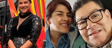 Jhazmín Gutarra, esposa de Dilbert Aguilar Esposa de Dilbert Aguilar aparece en TV tras polémica con un imponente slit dress