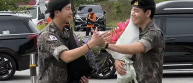 V y RM de BTS dejaron el ejército y están listos para volver a los escenarios V y RM de BTS salen del ejército: primeras imágenes de los idols fascinan a ARMY