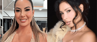 Pamela Franco y Pamela López Pamela Franco y López se visten igual y marcan tendencia con brillos explosivos