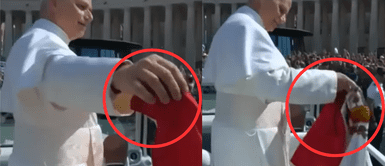 León XIV sorprende al mostrar bandera del Perú en el papamóvil León XIV sorprende al mostrar bandera del Perú en el papamóvil