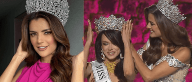 Tatiana Calmell Tatiana Calmell se despide de Miss Perú como una reina con un vestido plateado imponente