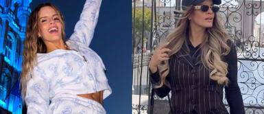 Alejandra Baigorria Alejandra Baigorria brilla cómo la única latina en premiere global de Pitufos con vestido impactante