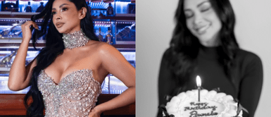 Pamela Franco celebra su cumpleaños 37 Pamela Franco celebra su cumpleaños con cena romántica y vestido total black de impacto