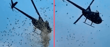 Lanzan MILES DE DÓLARES desde un helicóptero como último DESEO de empresario antes de morir Lanzan MILES DE DÓLARES desde un helicóptero como último DESEO de empresario antes de morir