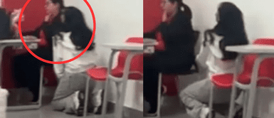 ¡Desesperada! Estudiante se arrodilla ante su profesora para rogar por aprobar el curso ¡Desesperada! Estudiante se arrodilla ante su profesora para rogar por aprobar el curso