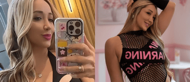 Romina Gachoy Romina Gachoy reaparece en total black con print felino tras hablar de Angie Jibaja