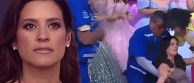 María Pía Copello sufre caída en vivo María Pía Copello se ‘descompensa’ tras sufrir fuerte caída en vivo durante programa