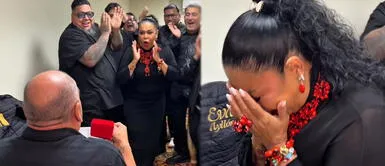 Eva Ayllón es sorprendida con tremenda petición. Eva Ayllón en SHOCK con impensado ‘pedido’ en medio de la controversia con Natalia Málaga: ¿Se casa?