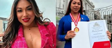 Dayanita impacta en fiesta con mini vestido de tul tras ser condecorada por Congreso Dayanita impacta en fiesta con mini vestido de tul tras ser condecorada por Congreso