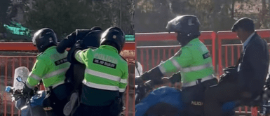 Policías en Huancayo ¡Héroes en dos ruedas! Policías en Huancayo ayudan a adulto mayor y lo llevan en moto hasta su casa