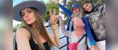 Alejandra Baigorria en la primera comunión de la hija de Said Palao Alejandra Baigorria impone elegancia en la primera comunión de la hija de Said Palao con un look total brown