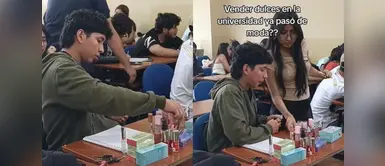 Universitario vende maquillaje Universitario emprende negocio de maquillaje durante clases y causa furor en redes: "Vender dulces pasó de moda"