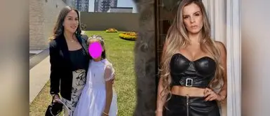 Said Palao y Aleska Zambrano tuvieron una relación en el 2015, producto de ella nació una bebé. Alejandra Baigorria y expareja de Said Palao juntas en la primera comunión de hija del chico reality