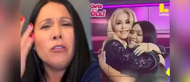 Tula Rodríguez no dudó en mostrar su molestía ante la simulación. Tula Rodríguez fastidiada por imagen donde ‘abraza’ a Gisela Valcárcel: “¿Cuál es la necesidad?”