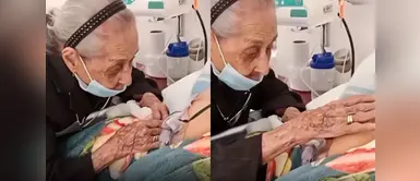 Madre de 102 años se despide de su hijo de 82 en hospital Madre de 102 años se despide de su hijo de 82 en hospital y emociona al mundo con su despedida