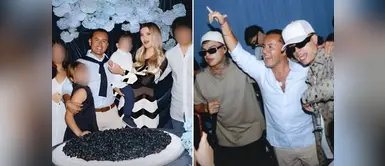 Richard Acuña Richard Acuña celebró sus 41 años con Brunella Horna en lujosa fiesta animada por grupo argentino ‘La T y La M’