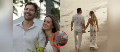 Carol Reali y su pedida de mano junto a André Bankoff Cachaza eleva la moda nupcial con majestuoso vestido tejido en su pedida de mano: conoce marca y precio