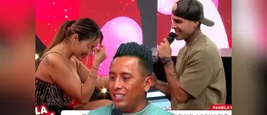 Paul Michael y Pamela López llevan meses de relación. Paul Michael sorprende a Pamela López al 'pedirle matrimonio' en vivo pero le recuerdan su divorcio con Cueva: “Tumba la fiesta”