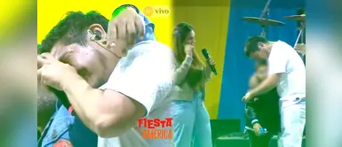 Erick Elera no aguanta más y llora junto a Allison Pastor y su hijo tras revelarse promesa a su madre Hijo de Erick Elera hace llorar al actor al exponer la dolorosa promesa que le hizo a su madre: "Ella estaba malita"