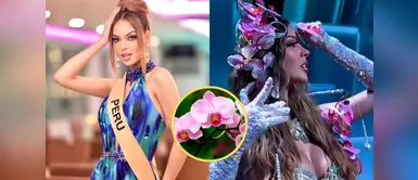 Flavia López en Miss Grand International 2025 Flavia López impactó con un traje típico inspirado en la orquídea en el Miss Grand International 2025