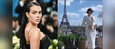 Georgina Rodríguez ¿Georgina Rodríguez embarazada? Así impactó en París con look total white y una misteriosa ‘pancita’