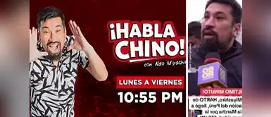 Programa de ALDO MIYASHIRO fue sacado del aire de manera temporal tras participación del ‘Chino’ en marcha contra presidente Programa de Aldo Miyashiro fue sacado del aire de manera temporal tras participación en marcha contra presidente