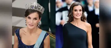Reina Letizia La reina Letizia impacta en los Premios Princesa de Asturias al lucir un magnético vestido con transparencias