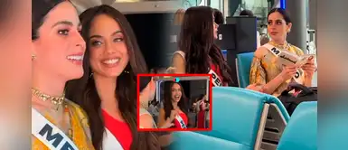 Karla Bacigalupo recibe insólito gesto de Miss México Captan terrible gesto de Fátima Bosh, Miss Mexico, con Karla Bacigalupo en Miss Universo 2025: ¿Envidia?