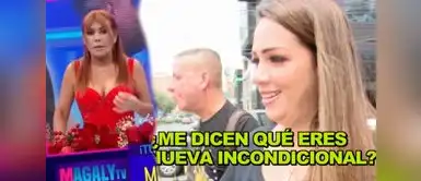 La presentadora arremetió la actitud de 'La Chalaca'. Magaly Medina tildó de la 'nueva indondicional' a Melissa Klug tras acercamiento cariñoso con Jesús Barco