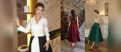 Brunella Horna apuesta por el color top del momento para su look previo a Navidad 2025. Brunella Horna apuesta por el color más trendy para su look de cena previa a Navidad 2025