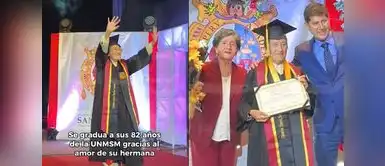 Abuelita se volvió viral en TikTok con su emotiva historia. Sanmarquina de 82 años se gradúa y emociona con dedicatoria familiar