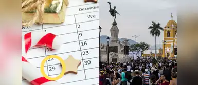Este 29 de diciembre será feriado en esta región del Perú. ¡CONFIRMADO! Este 29 de diciembre será feriado SOLO en ESTA REGIÓN del Perú: conoce los beneficiarios