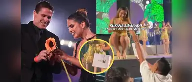 Susana Alvarado recibe costoso obsequio de fan en show y redes comparan con su pareja Susana Alvarado recibe costoso obsequio de fan en show y redes comparan con su pareja: "Y Bazán solo un ramo de flores"
