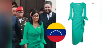 El vestido de Delcy Rodríguez en la jura como presidenta interina de Venezuela. El vestido de Delcy Rodríguez en su juramentación genera polémica: usuarios lo califican de lujoso y ajeno a la crisis
