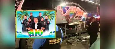 El bus de la agrupación Armonía 10 fue atacado con un explosivo. Armonía 10 sufre nuevo atentado en Trujillo: explosivo dañó el bus de la orquesta