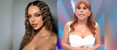 Flavia López hace comentario sarcástico. Flavia López encara EN VIVO a Magaly Medina: “Gracias a mí sube tu rating”