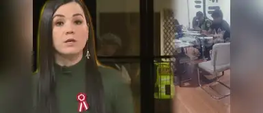 Marisel Linares estuvo presente en la detención de Adrián Villar Captan a Marisel Linares saliendo de departamento tras detención de Adrián Villar por caso Lizeth Marzano