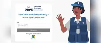 ONPE publicó LINK OFICIAL para ver tu local de votación. ONPE lanzó WEB OFICIAL para conocer tu local votación: verifica si eres miembro de mesa con tu DNI