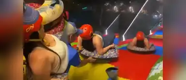 Mujer muere tras caer de tobogán en parque de diversiones ¡ESCALOFRIANTE! Captan el momento preciso en el que mujer fallece tras lanzarse por tobogán en parque de diversiones y cae al vacío