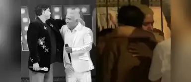 Hijo de Manolo Rojas se quiebra al abrazar a Ernesto Pimentel por el fallecimiento de su padre. Hijo de Manolo Rojas se quiebra al abrazar a Ernesto Pimentel por el fallecimiento de su padre: “Era su mano derecha”