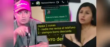 Mujer expone chats con Reimond Manco Mujer difunde chats privados con Reimond Manco donde le pedía fotos íntimas, pese a tener esposa
