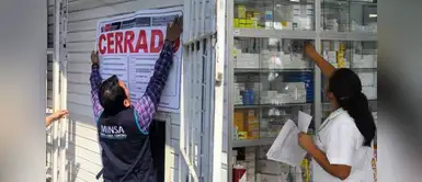 Minsa clausura 18 boticas e incauta medicinas ilegales en Lima. ¡ALERTA EN LIMA! Minsa clausura 18 boticas e incauta medicinas ilegales: revisa si tu distrito fue intervenido