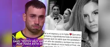 Said Palao y Alejandra Baigorria festejaron su primer aniversario de casados. Said Palao festeja su aniversario, pero la reacción de Alejandra Baigorria genera dudas: "Desde el inicio hasta el final..."