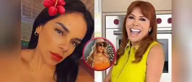 Giuliana Rengifo no dudó en respaldar a Yaharia Plasencia contra Magaly Medina. Giuliana Rengifo lanza fuerte acusación contra Magaly Medina y RESPALDÓ a Yaharia Plasencia: "Es una mujer de doble moral y discurso"