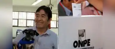 Ciudadano llega a votar con su perrita y termina como miembro de mesa. Llegó a votar acompañado de su mascota y terminó integrando una mesa electoral: “Compromiso cívico ausente”
