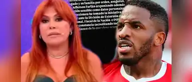 Magaly Medina hace grave denuncia Magaly Medina presenta denuncia tras recibir amenazas y expone grave acusación vinculada a Jefferson Farfán: "Advierten un at3nt4d0 contra mi vida"